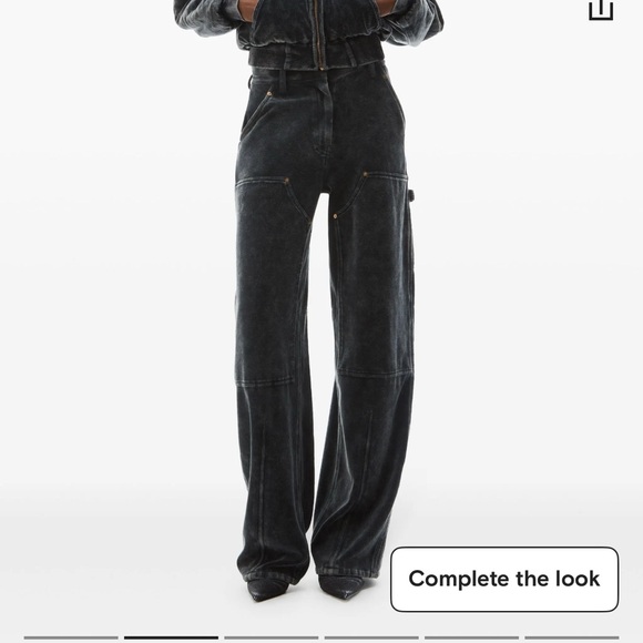 Alexander Wang Pants - Alexander Wang Black Cargo Pants Utility Design